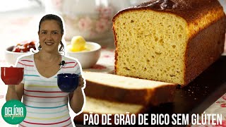 PÃO CASEIRO NUTRITIVO DE GRÃO DE BICO PERFEITO SEM GLÚTEN E LACTOSE sem trigo leite  GLUTEN FREE [upl. by Ennael992]