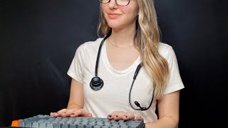 ASMR Doctor Receptionist Checks You In Keyboard Typing Soft Spoken [upl. by Eimarej]