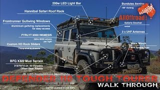 Land Rover Defender 110  4WD  The Ultimate OVERLANDER  Walk Through  ALLOFFROAD108 2017 [upl. by Nellie]