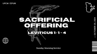 quotSacrificial Offeringquot  Ptr Fidel Valenciano  Sunday October 20 2024 [upl. by Radack230]