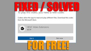 HOW TO Play HEVC H265 Videos On A Windows 10 PC for Free [upl. by Lefkowitz]