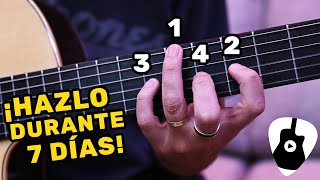 Te Reto A Hacer Este Ejercicio Durante 7 Días ¡Mejorará 100 Tu Habilidad en Guitarra [upl. by Gabbi]