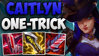 CHALLENGER CAITLYN ONETRICK SOLO CARRIES HIS TEAM  CHALLENGER CAITLYN ADC GAMEPLAY  S13 [upl. by Ziul]