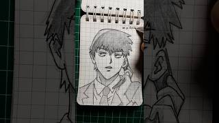 drawing reigen with cheap tools reigen mobpsycho100 drawing shorts [upl. by Terrel]