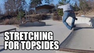 Stretching for Topsides Huge Difference  Aggressive Inline Skating [upl. by Anej]