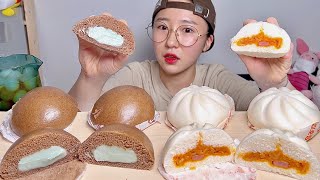 허쉬 민트초코호빵 로제호빵 디저트 먹방 Dessert Mukbang [upl. by Erdna208]