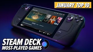 The Top 10 MostPlayed Games On Steam Deck January 2024 Edition [upl. by Kapeed]