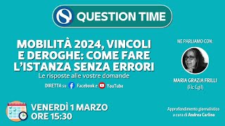 Mobilità 2024 vincoli e deroghe come fare l’istanza senza errori [upl. by Weinstein]