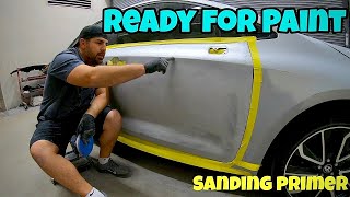 Car Painting Beginners Guide to Getting Primer Ready for Paint [upl. by Ahseetal391]