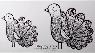 quotBird Art Tutorial StepbyStep Guide for Beginnersquotbird art [upl. by Lexi]