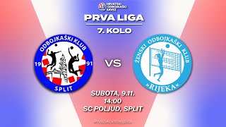 OK Split Ž  HAOK Rijeka CO 7 kolo Prva liga  seniorke 2425 [upl. by Ahsi787]