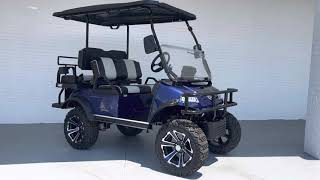 Evolution Forester Lithium Golf Cart Blue Body [upl. by Renruojos]