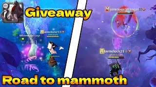 I got my 1st official pvp kill Mammoth giveaway serieswest server [upl. by Attenaz]