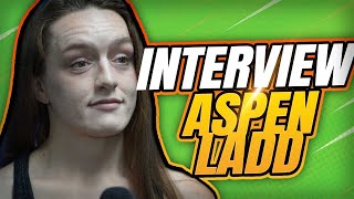 Aspen Ladd on liking fighting finally amp predicting shed fight Olena Kolesnyk before it was offered [upl. by Uok432]