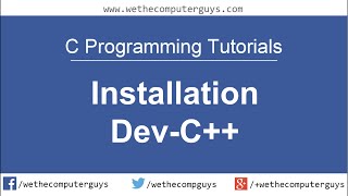 C Programming Language TutorialLect 1 Installation DevC [upl. by Torin]