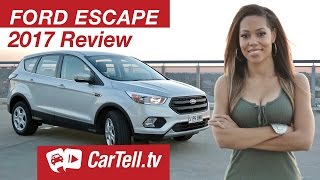 2017 Ford Escape Review  CarTelltv [upl. by Roinuj]