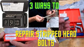 How to repair Stripped head bolt EJ253 using HeliCoils how to install BIGSERT by Timesert [upl. by Furr416]