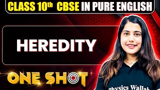 CBSE Class 10th Biology  HEREDITY One Shot In Pure English [upl. by Afinom]