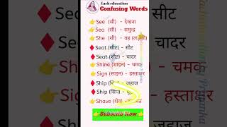 Canfusing Words  vocabpower english wordmeaning wordpower [upl. by Lig]