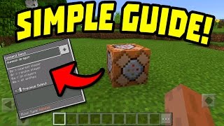 HOW TO USE COMMAND BLOCKS in MINECRAFT POCKET EDITION [upl. by Ahsad]