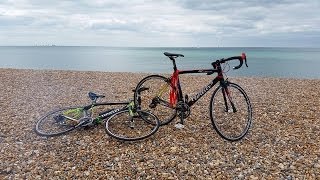 Climbing Ditchling Beacon during the official 2014 London to Brighton Cycle ride [upl. by Georgeta]