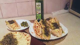 Zaatar Fatayr  Jebneh Fatayr  Manakish  Zaatar N Cheese Fatayr  Manoushe  Pot amp Pan Cooking [upl. by Mickelson70]