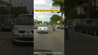 Contresens ou Interfile🤨 dashcamfrance dashcam automobile motard dashcamoccitanie fail route [upl. by Nwahsan]