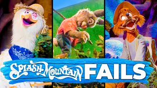 Top 10 Disney Fails Malfunctions amp Ride Breakdowns Splash Mountain Special Edition [upl. by Acker]