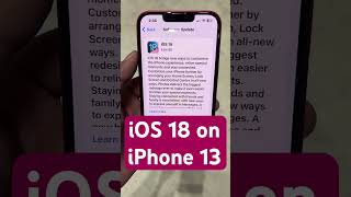 iOS 18 on iPhone 13  Green Screen Issue 😡iOS18oniphone13 shorts ios18 iPhone13 [upl. by Ahpla913]