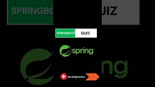 Spring boot Quiz springboot java spring springboot3 springbootquiz [upl. by Arella]