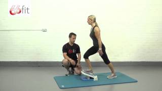 Achilles Tendon Stretch Exercises using the 66fit MultiAdjustable Slant Board  Part 1 [upl. by Bergwall]