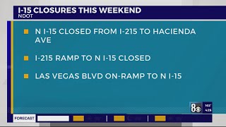 Northbound I15 weekend closure begins at 9 pm [upl. by Ahsiekahs359]