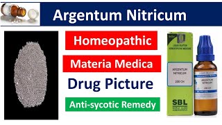 Argentum Nitricum Homeopathic Medicine  Drug Picture  Materia Medica bhms homeopathy argentum [upl. by Inalawi606]