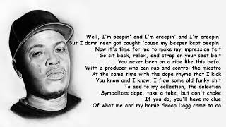 Dr Dre  Nuthin But A G Thang Lyrics HQ [upl. by Admama]