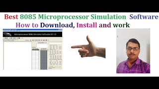 How to download install and work Intel 8085 microprocessor simulatorsimulation program software [upl. by Roath647]