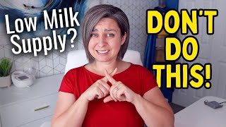 The WORST Ways to Increase Your Milk Supply [upl. by Juditha726]