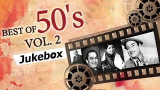 Best of 50s Hindi Songs HD  Jukebox 2  Evergreen Bollywood Black amp White Old Hits 19501959 [upl. by Yraccaz490]