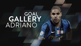 ADRIANO LEITE RIBEIRO  All of his 74 Inter goals 🇧🇷⚫️🔵 [upl. by Nwahsek41]