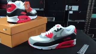 Nike Air Max 90 Infrared 2015 Unboxing Review [upl. by Carlynne]