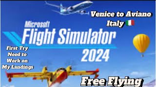 Microsoft Flight Simulator 2024 Venice Italy to Aviano AB Italy 🇮🇹 microsoftflightsimulator msfs [upl. by Noonan]