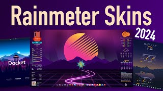 Top 10 Rainmeter Skins you should use in 2024 [upl. by Weinshienk]