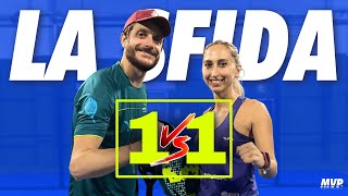 CARLOTTA CASALI 1VS1 CARCHIA ðŸŽ¾ CHALLENGE IN 2 SET  Sfida i campioni Padel  MVPADEL [upl. by Uta]