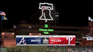 NLCS Game 2  Braves vs Phillies  MLB The Show 24 [upl. by Denyse]