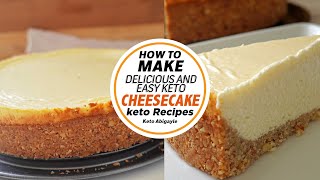 How to Make Easy and Delicious Keto Cheesecake [upl. by Annaeirb]