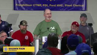 Daimler Truck Record Contract Rally live from UAW Local 3520 on 42724 [upl. by Kaitlin]