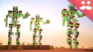 Making a MEGA WALKING ROBOT in Minecraft [upl. by Frederic]