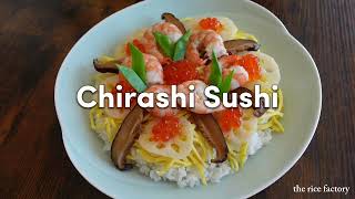 RECIPE Chirashi Sushi  the rice factory [upl. by Morena33]