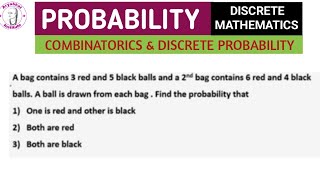 Probability  Probability in discrete mathematics  combinatorics discrete probability [upl. by Centeno]