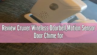 Review Cruxer Wireless DoorbellMotion Sensor Door Chime for Business EntryStore Welcome Buzzer Mon [upl. by Maryanne247]