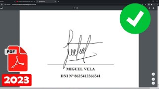 COMO FIRMAR EN UN PDF SIN IMPRIMIR NI ESCANEAR 2023 [upl. by Mayce55]